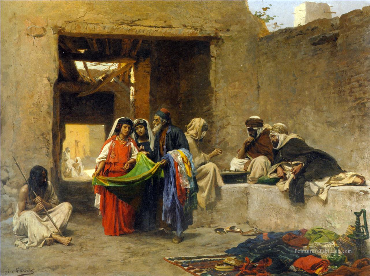 Au souk Eugène Girardet Orientalist Peintures à l'huile